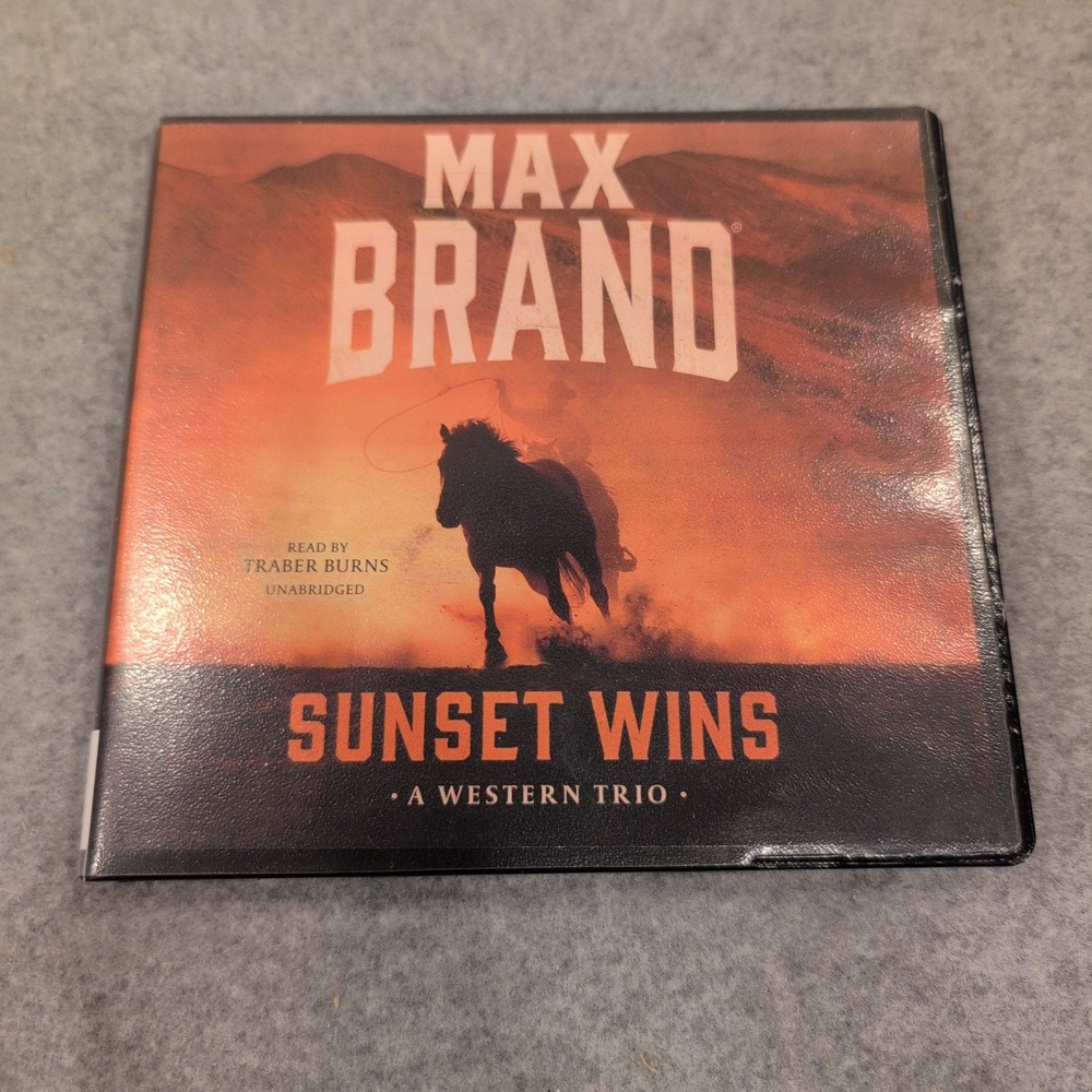 Max‎ Brand Sunset Wins A Western Trio Audiobook 6 CD Set Traber Burns Unabridged